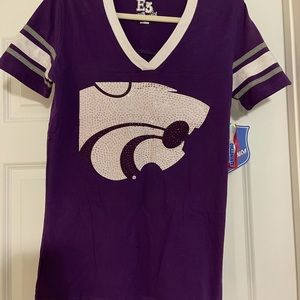 Kansas State Shirt - NWT - Medium V neck